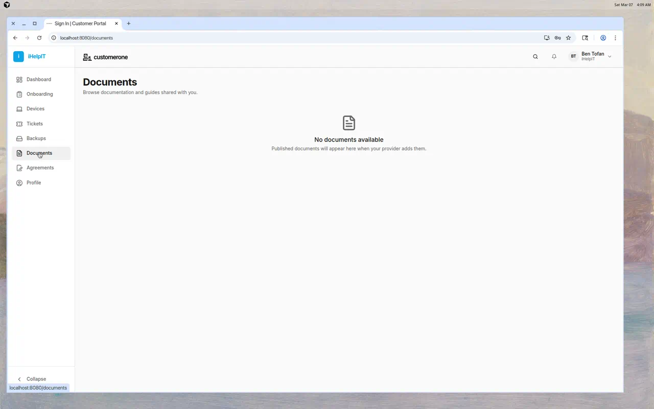 Documents Page