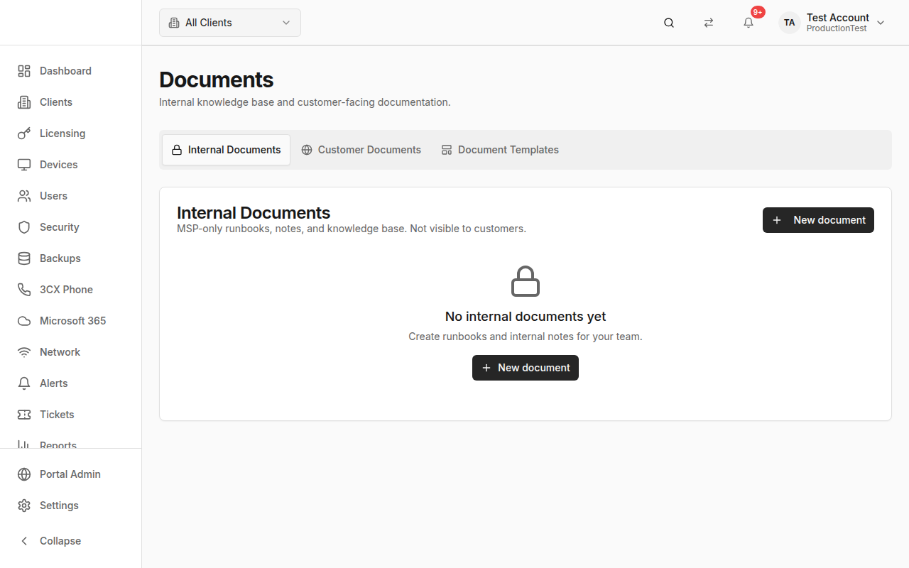 Documents Page